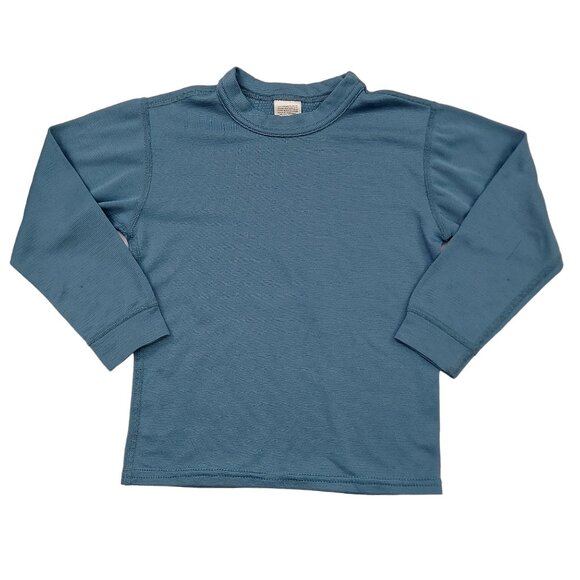 Patagonia Capilene Base Layer Kids Small Green Long Sleeve Crew Neck - Picture 1 of 9